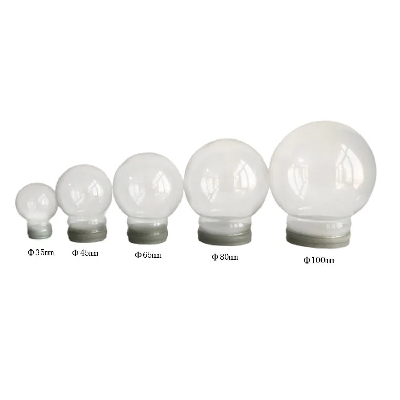 Upominek promocyjny 45/65/80100/120mm średnica DIY pusta szklana kula śnieżna kryształowa kula szklana urodziny ślub walentynki