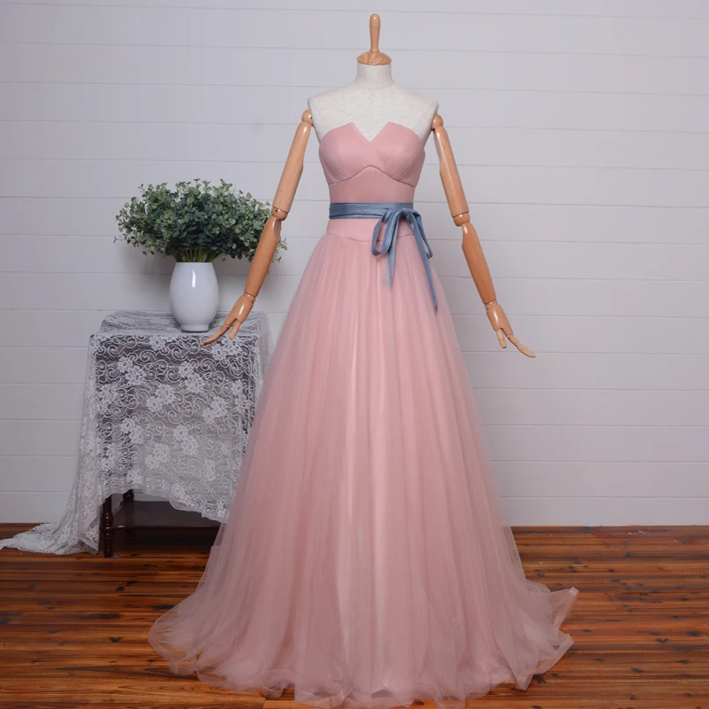 Sexy Sweetheart Panjang Prom Gaun Desain Baru Ikat Pinggang Vestido De Festa 2015 Tulle Gaun Malam Renda Louisvuigon Wanita