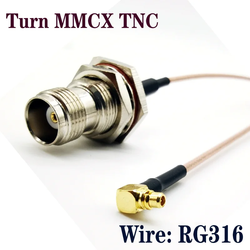 Jw turn TNC MMCX - female head RG178 RG316 tieline low loss line radio communications equipment