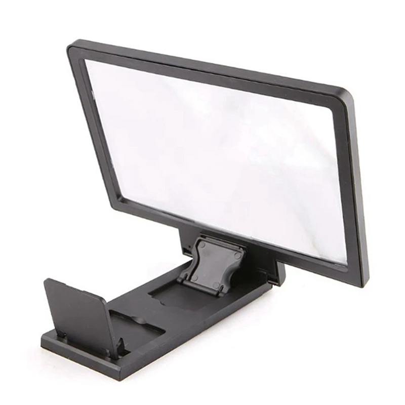 شاشة مكبرة ثلاثية الأبعاد للهواتف المحمولة الذكية، مضخم صوت شاشة مضادة للإشعاع مع حامل هاتف لأي هواتف ذكية