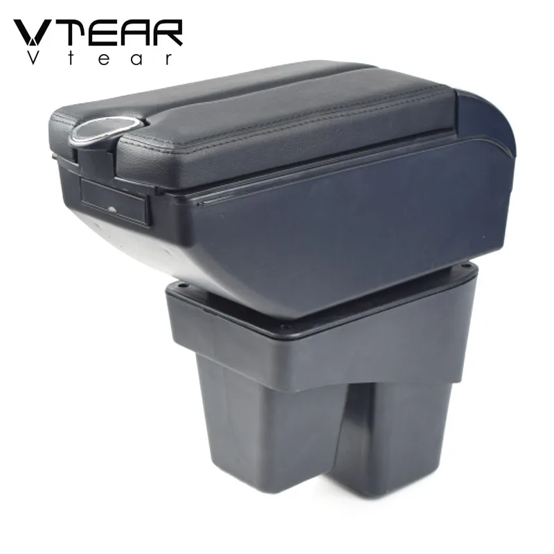 

Vtear Car Armrest Leather Storage Box USB Arm Rest Car-Styling ABS Interior Parts Center Console Accessories For Honda WRV 2018