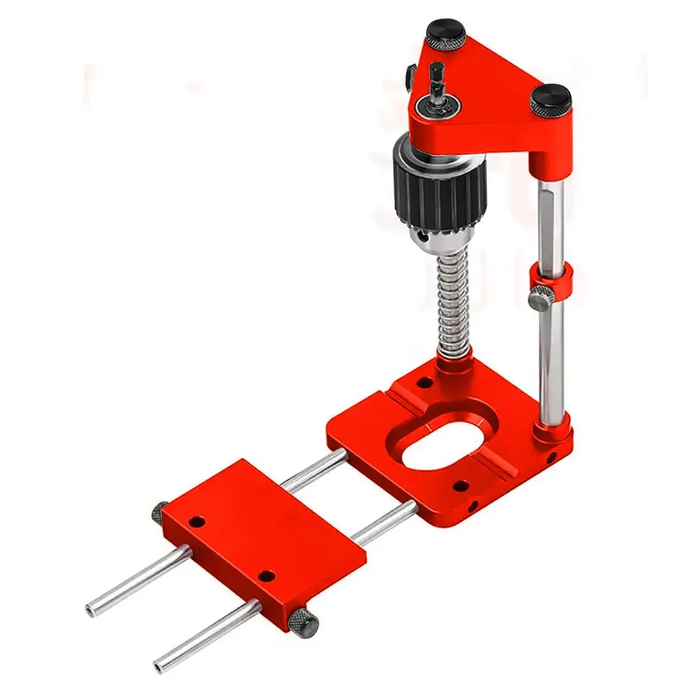 Localisateur de perceuse pour le travail du bois, acier allié, gabarit de perçage pour le travail du bois, Guide localisateur outils de poinçonnage,