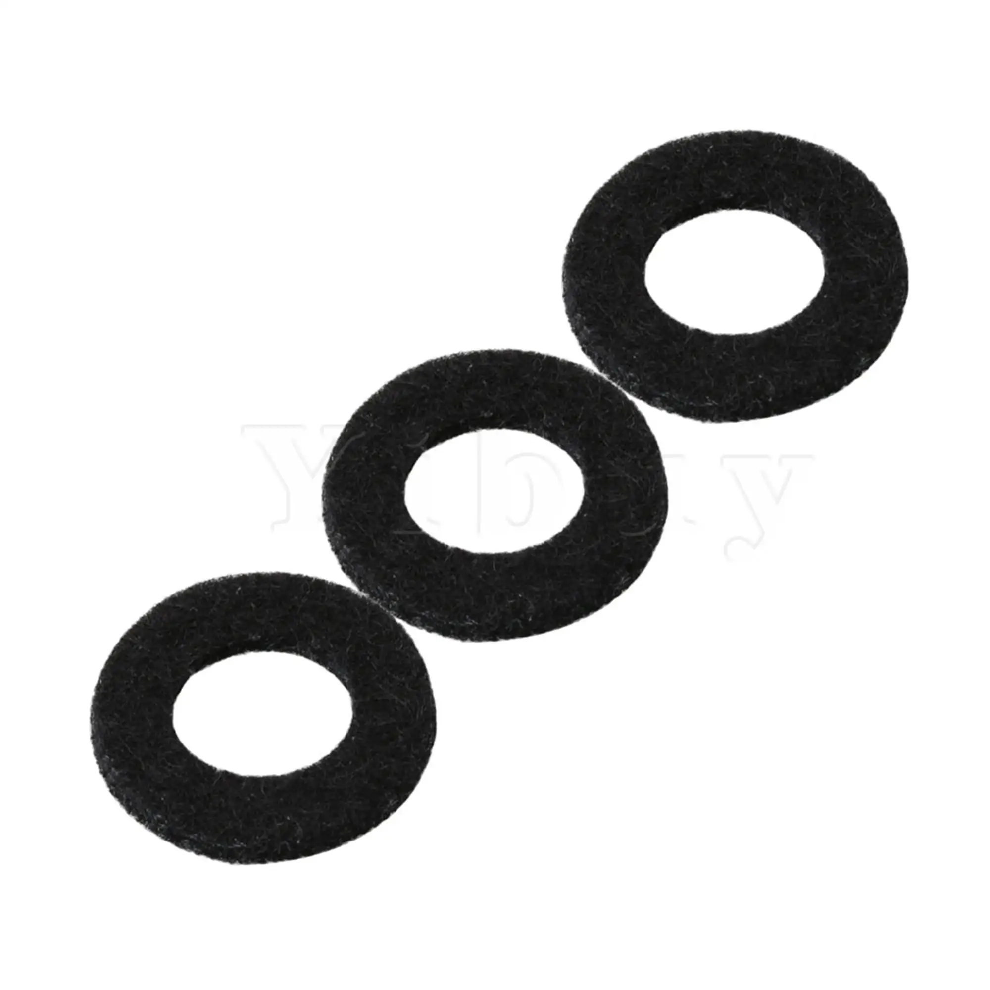 4.5MM Plastic Trumpet Valve Guide w/ Black White Cap Felt Washer Set