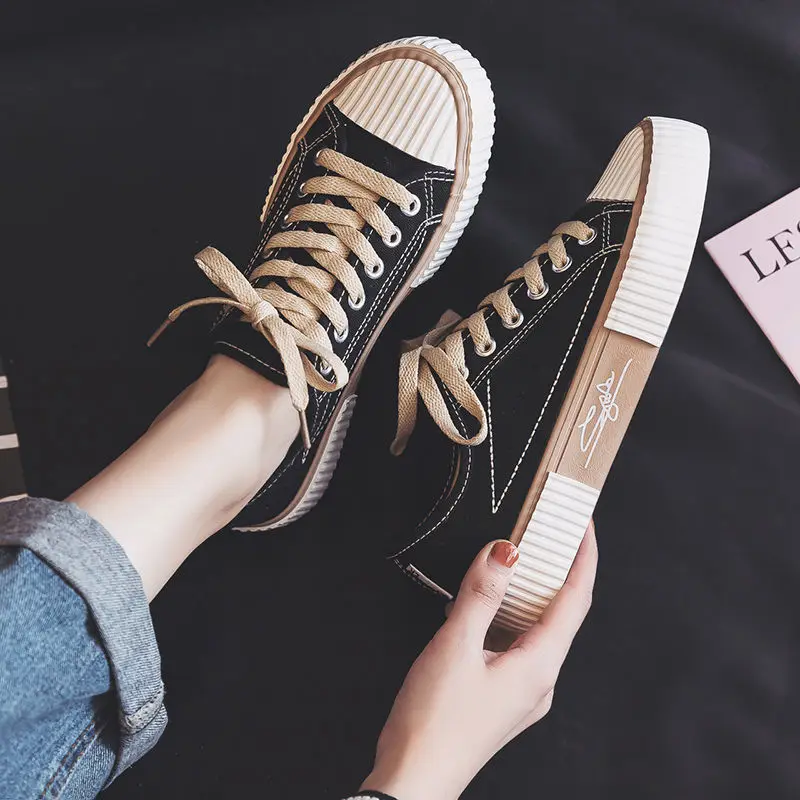 2021 Sports Shoes Women's Flat Shoes Kawaii Casual Original Spring Autumn New Fashion Running Cute Casual Shoes