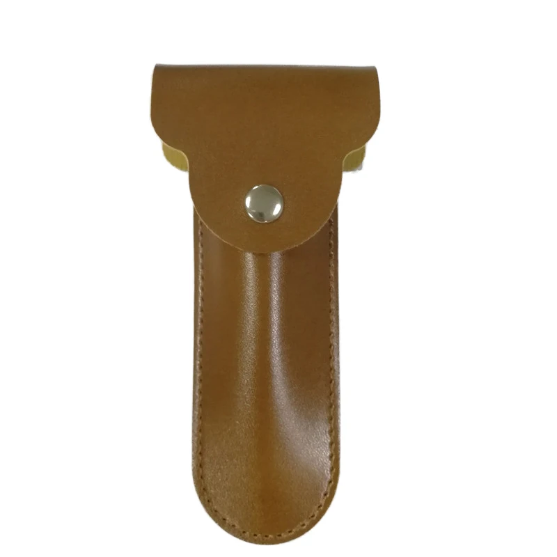 Veiligheid Handleiding Scheerapparaat Scheren Scheermes Houder Tas Pure Koeienhuid Classic Double Edge Scheren Leather Pouch Scheermes Bag Storage Case # w0