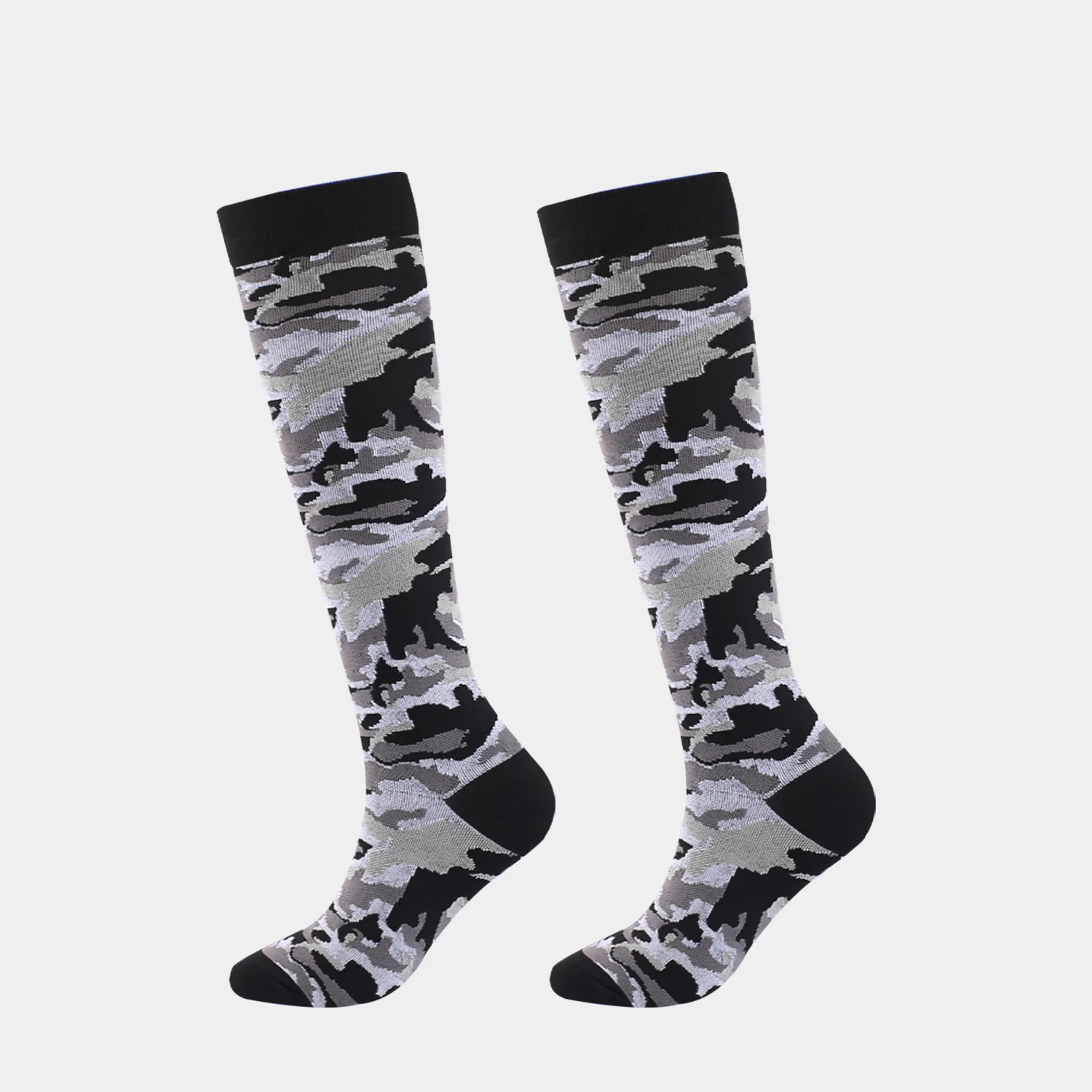 Outdoor Sports Compression Socks Camouflage Stripe Cycling Medical Nursing Breathable Sports Socks Men Women Climbing Hiking