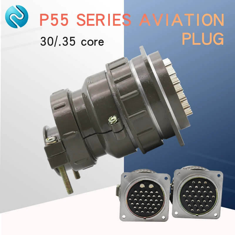 Aviation plug socket round connector P55 series 30core35core diameter 55MM aviation plug