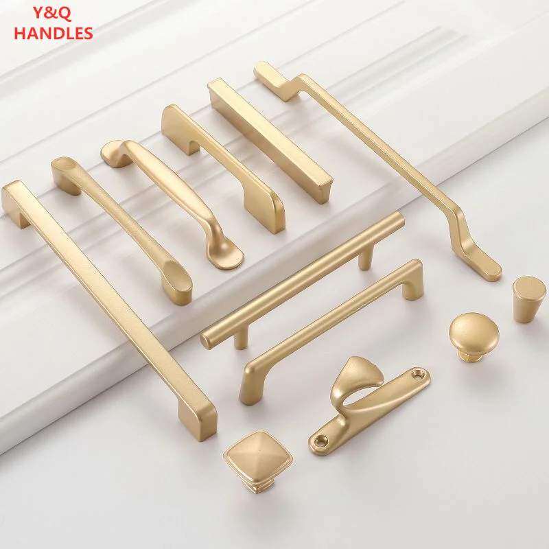 Handles Drawer Cabinet Furniture Kitchen Handles for Cabinet Knob Door Drawer Furniture Kitchen Golden Simplicity Knob Hardware