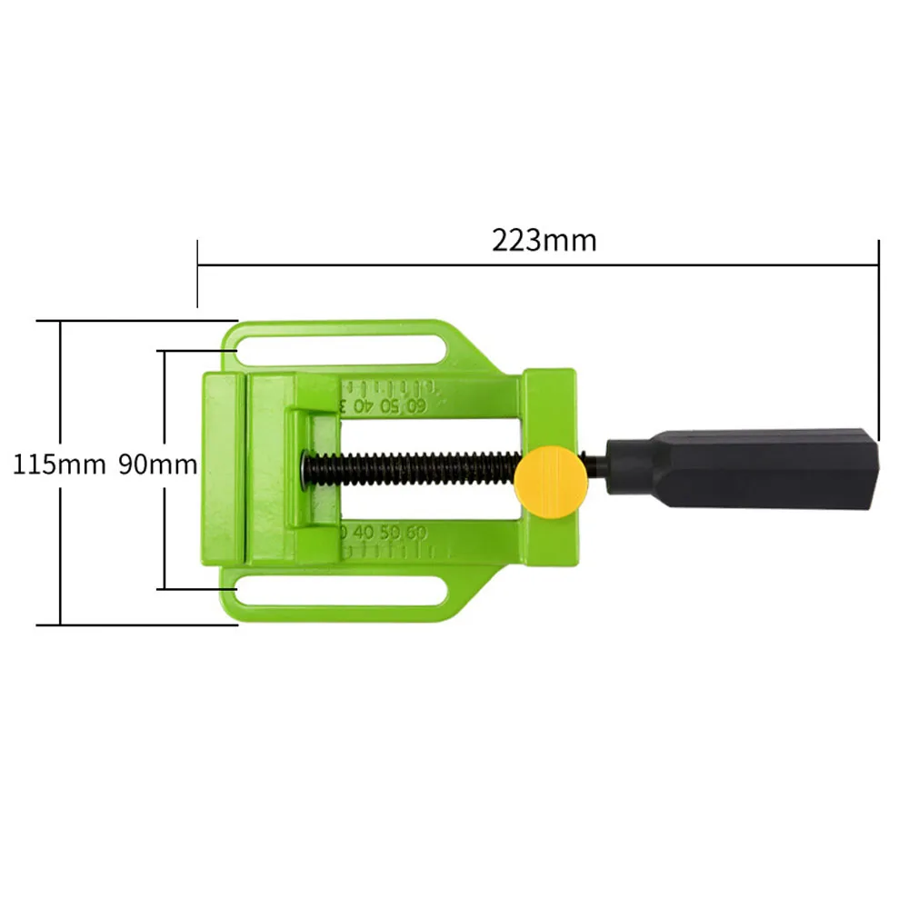 ALLSOME Aluminum Drill Press Vise Flat Pliers Mini Drill Chuck Multi Tool Manual Clamp FOR Bench Drill Fixing Fool