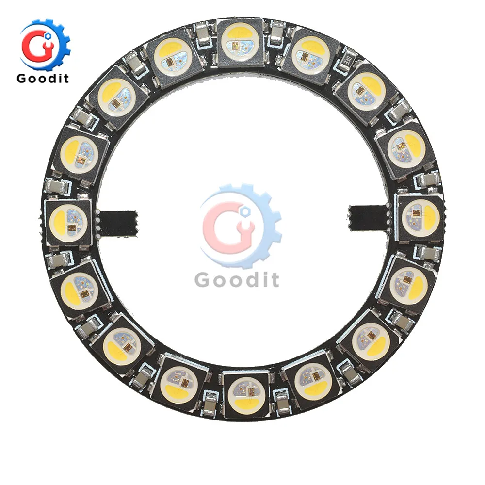 Carte PCB LED WS2812 WS2812B RGB SK6812 RGBW 5050, 8/16/25Bits, 5x5 Pixel Panel Matrix Screen WS2812 IC LED Tech