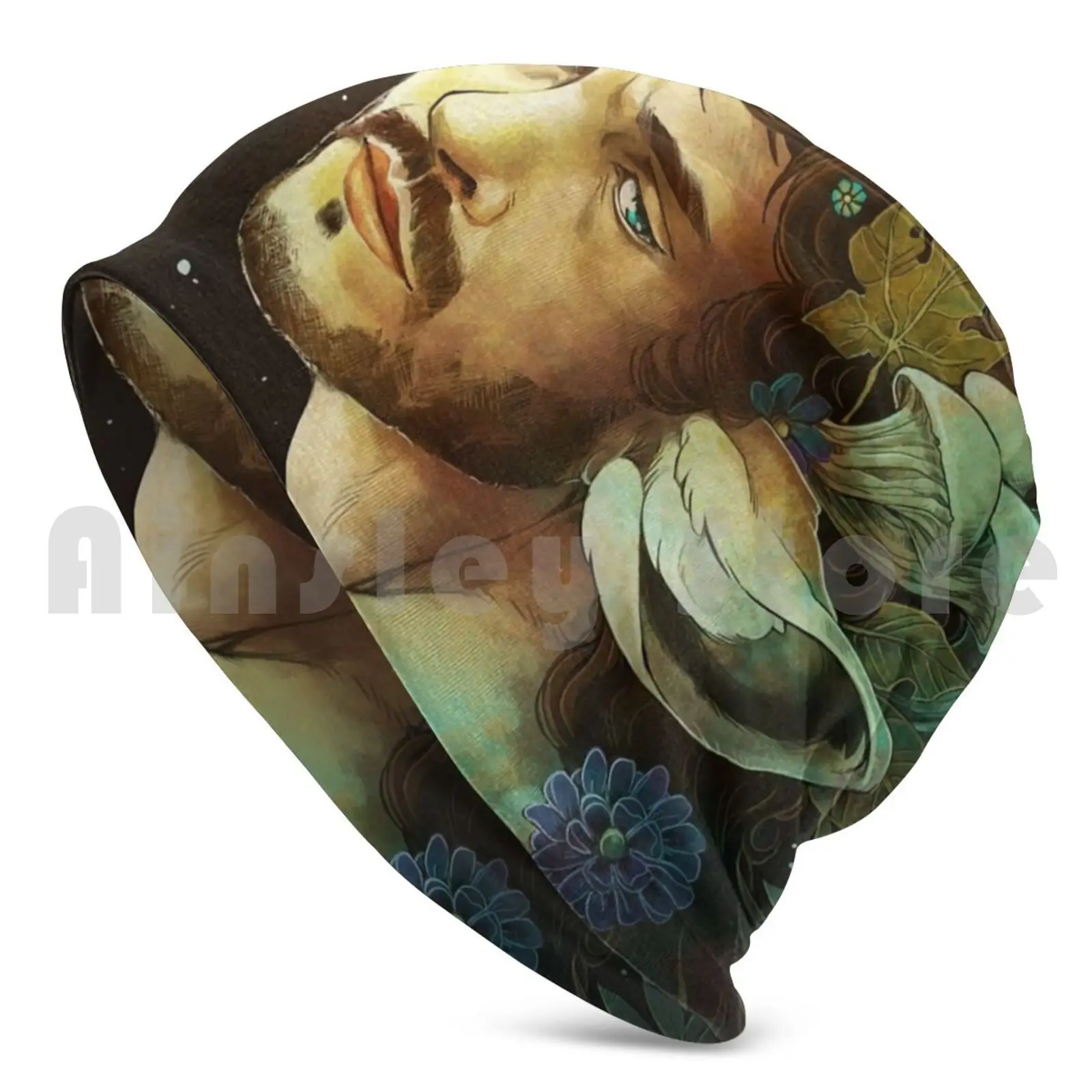 Willstag Beanie Hedging Cap DIY Print Cushion Willstag Hannistag Hannibal Hugh Dancy Flower Crown Mushroom Nature Night