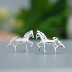 REETI 925 sterling silver horse Stud Earrings for Women Elegant Wedding Jewelry pendientes mujer moda 2019 Brincos