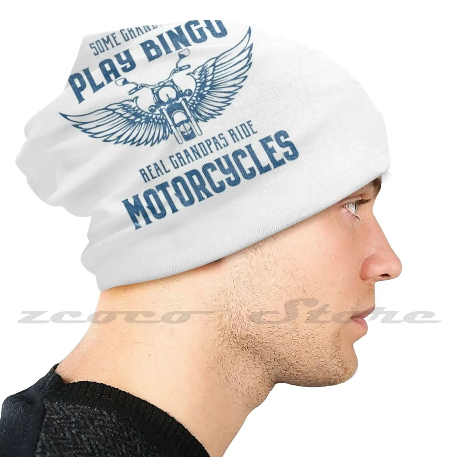 Some Grandpas Play Bngo Real Grandpas Ride Motorcycles Funny Biker Motorcycle Custom Pattern Washable Filter Pm2.5 Adult Kids