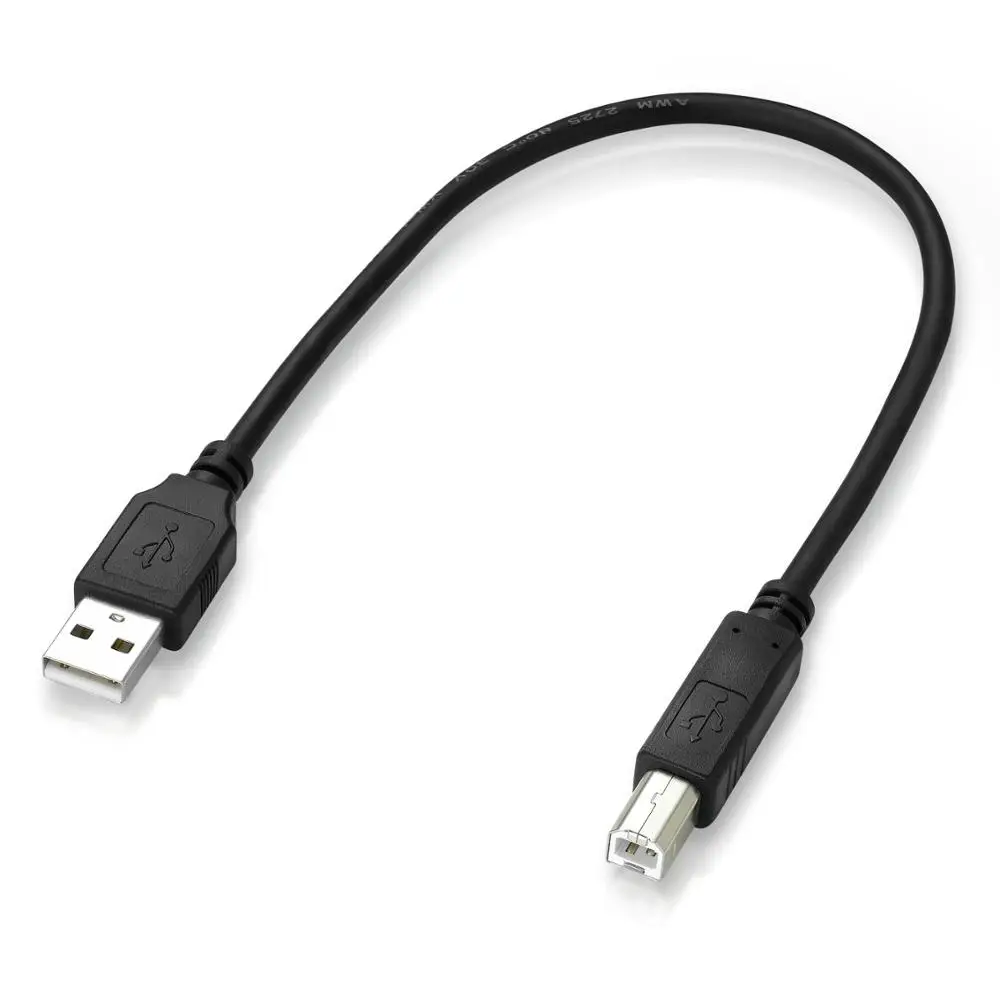 Bochara USB 2.0 Printer Cable Type A Male to Type B Male Foil+Braided(inside) Shielded 30cm 50cm 1m 1.5m 1.8m 3m 5m