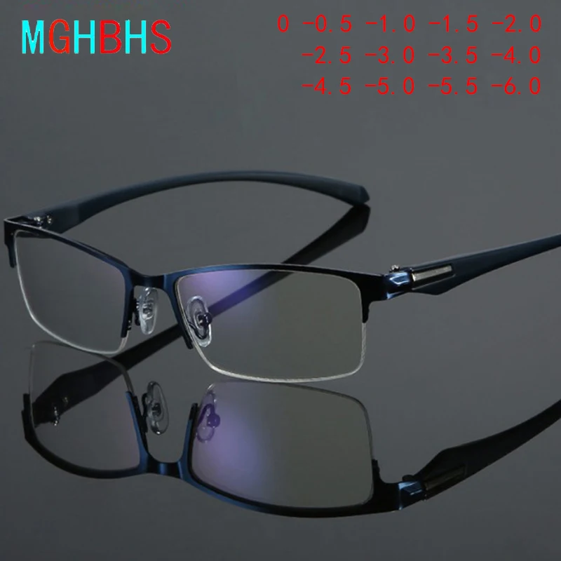 

High Class Business Men's Anti-blue Ray Myopia Glasses Fashion Women's Anti-radiation Glasses Dioptric Glasses