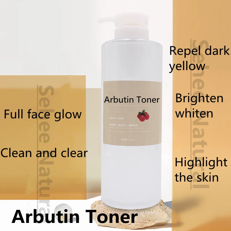 1000ml Arbutin Brightening Toner Antioxidant Brightening Moisturizing Beauty Salon Equipment Semi finished Skin Care Products