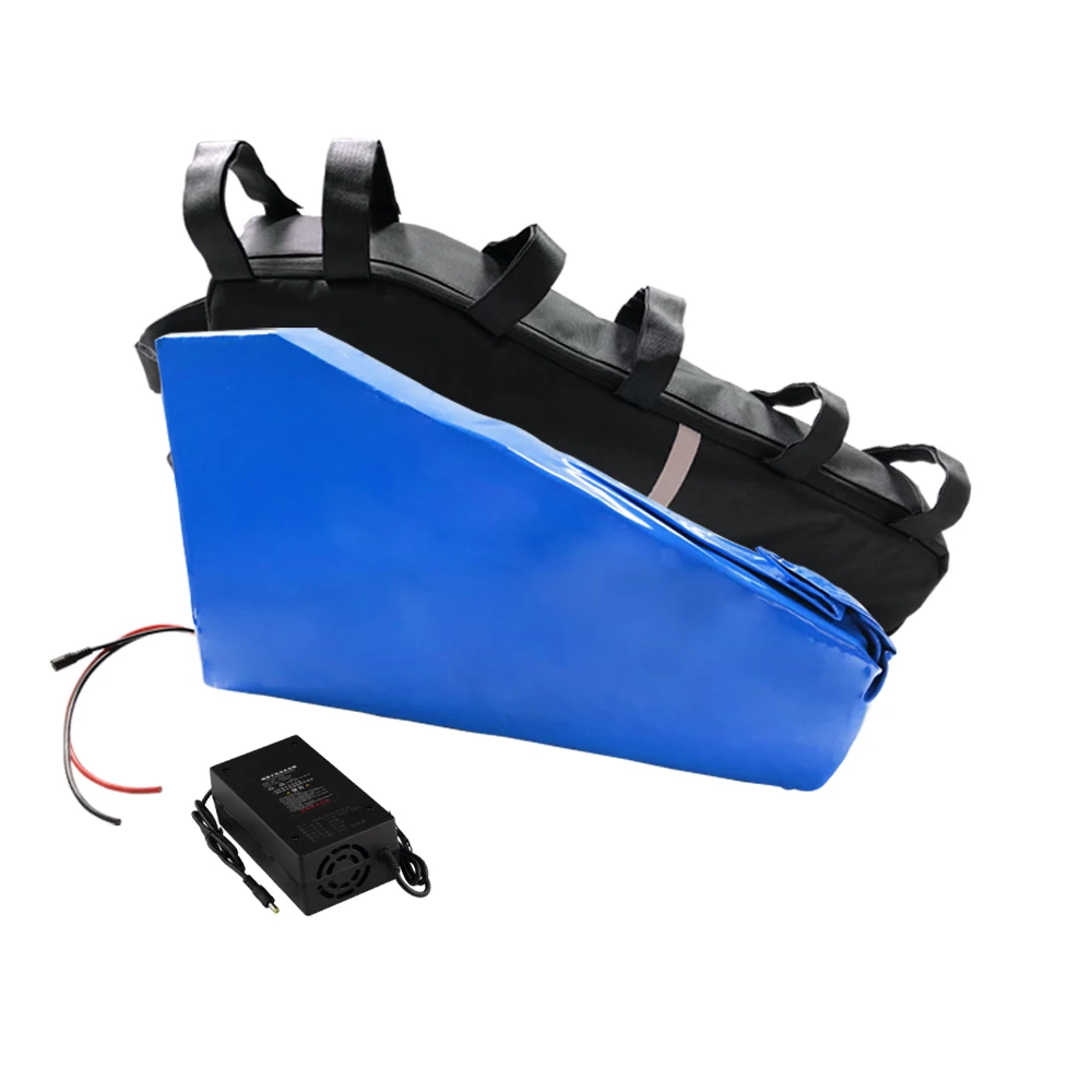 

With charger 48V 73.5Ah 13S21P ebike battery Li-ion triangle bag electric bicycle Tricycle motorcycle 330x565x120x520x130x72mm