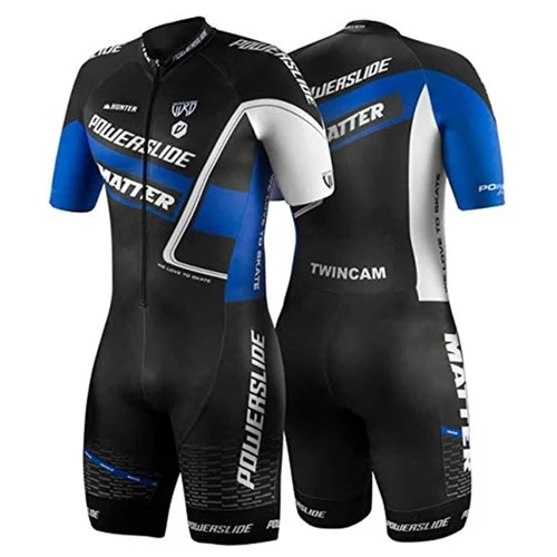 Imagen 2 del producto Powerslide-traje de equipo de patinaje de velocidad para hombre, traje de triatlón, medias de patinaje de velocidad en línea, traje de carreras, Ropa de Ciclismo, patinaje, natación