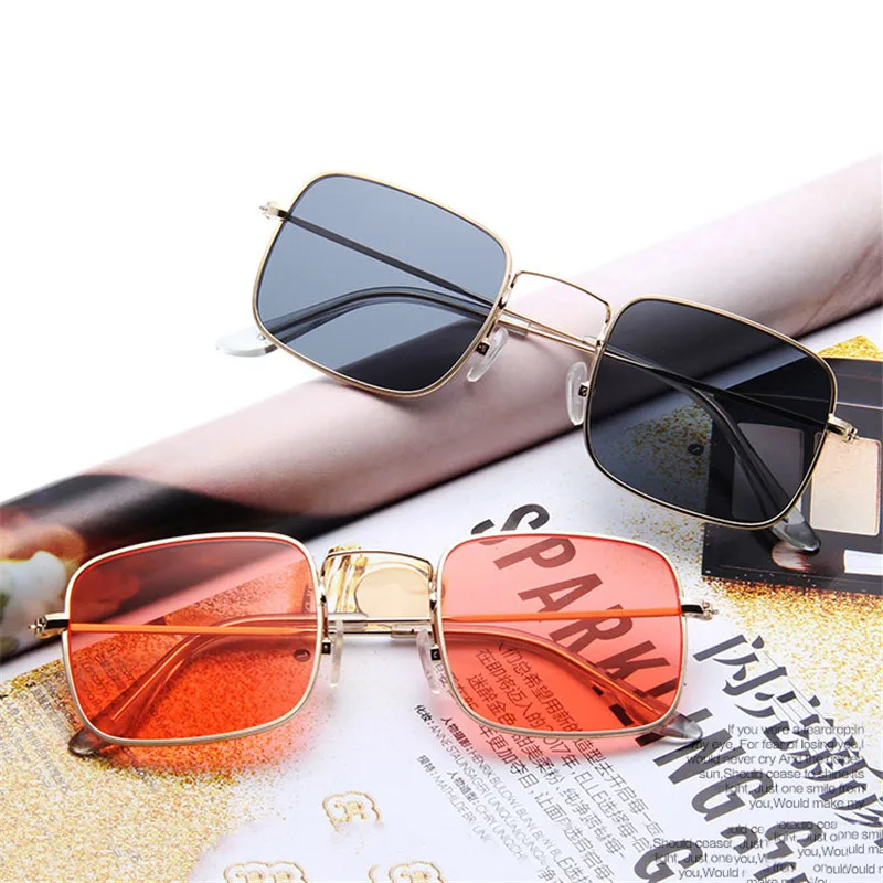 LEONLION New Square Sunglasses Women Retro Metal Frame Sunglasses Men Brand Designer Sun Glasses Vintage Gafas De Sol Mujer