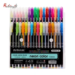 12 Stks/set Gel Pen Set Glitter Gel Pennen Voor School Office Volwassen Coloring Boek Tijdschriften Tekening Doodling Art Markers Promotie pen