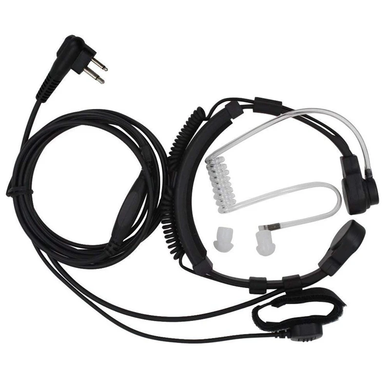 Casque d'écouteur à tube acoustique secret pour Motorola, micro de gorge, mini-phone, radio bidirectionnelle, CP200, DeP450, GP88S, GP3688