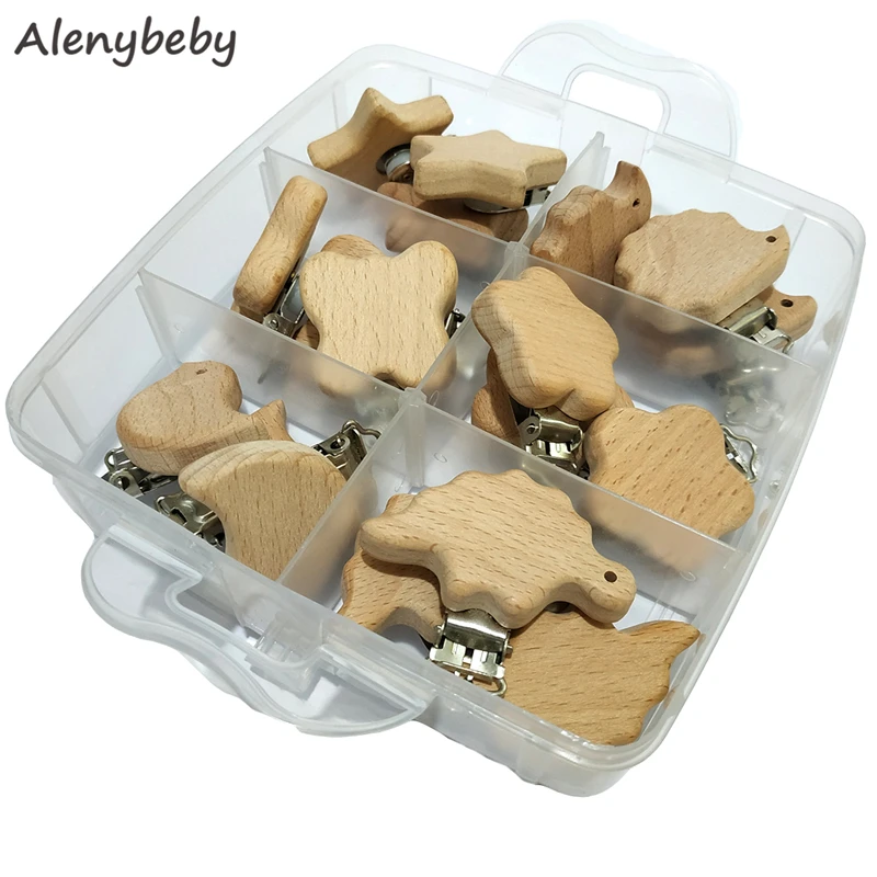 Деревянный зажим для соски, силиконовая бусина для кормления ребенка, держатель для прорезывания зубов, застежки для сосков, игрушка «сделай сам», цепочка для соски для кормления, прорезыватель