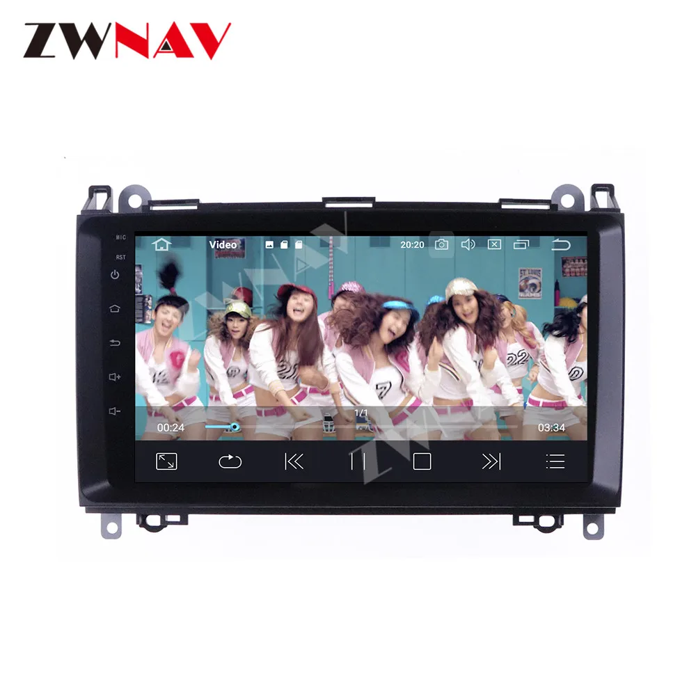 2 din Android 10.0 screen Car Multimedia player For Benz B-Class B Class T245 2005-2011 Audio radio stereo GPS navi BT head unit