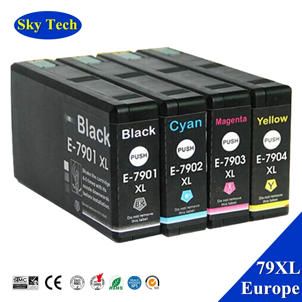 

Совместимые чернильные картриджи для 79XL, T7901, T7911, для Epson Staff Pro WF-4630DWF 4640DTWF 5110DW 5190DW 5620DWF 5690DWF и др.