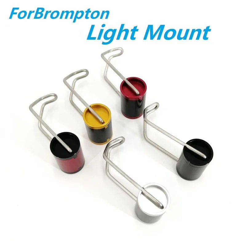 Folding Bike Front Light Mount Aluminum Alloy Stainless Steel Bicycle Light Bracket For Brompton Bike