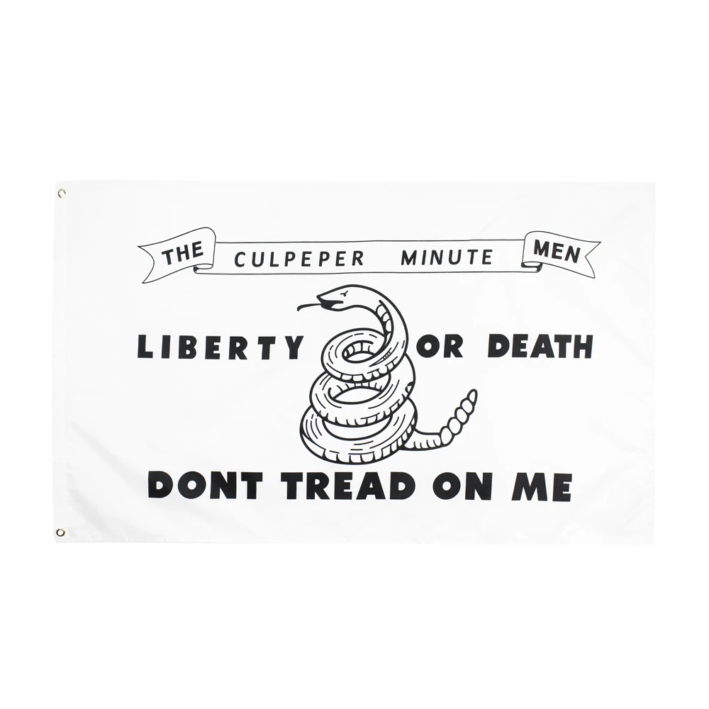 Yehoy hanging 90*150cm Culpeper Minute Men Liberty or Death Flag For Decoration