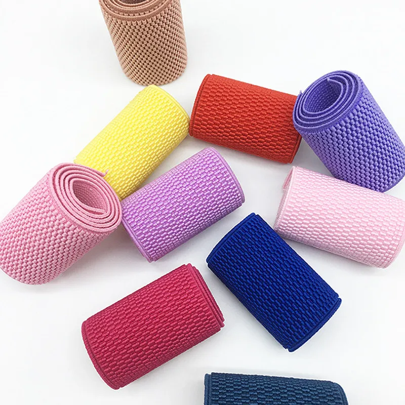 50mm Nylon Elastic Bands Multicolor Corn Pattern Elastic Band Thickening Waistband DIY Crafts Sewing Clothes Accessories 1meter