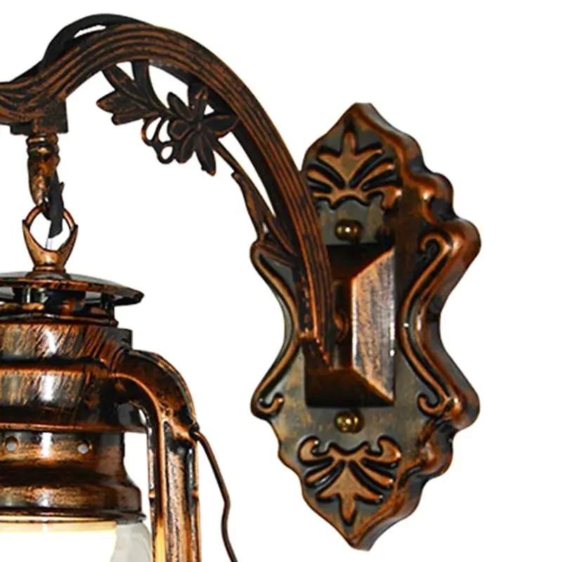 Vintage LED Wall Lamp Retro Kerosene Wall Light European Antique Style Luminaire Drop Shipping