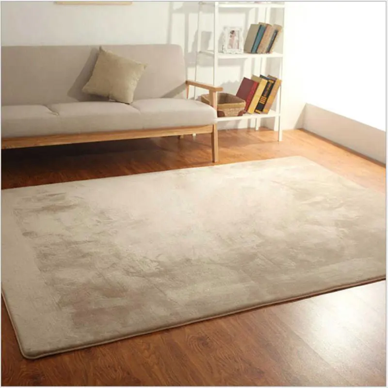 Coral Velvet Carpets Modern Simple Living Room Decoration Short Plush Thicker Carpet Children Room Play Crawling Mat Balcony Rug