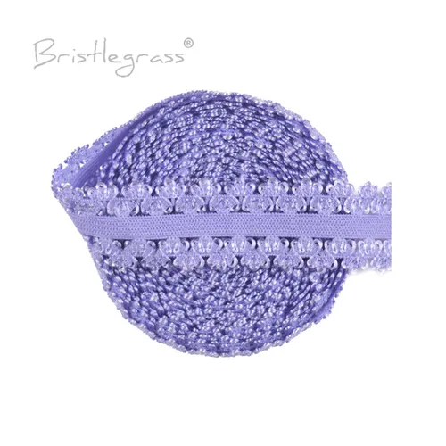 BRISTLEGRASS 2 5 10 yardas 3/4 ""20mm Picot Loop corona con volantes encaje elástico bandas de LICRA lazo para el cabello diadema vestido artesanía de costura