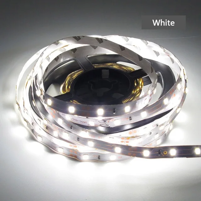 Impermeável LED Strip Light para TV Backlight, LED Strip Lamp, PC, DC 12V, RGB 2835, 5m, 12V, 60 LEDs/m