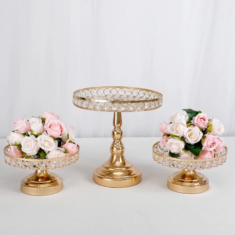 1 stücke Kristall Runde Kuchen Stehen Dessert Display Cupcake Steht