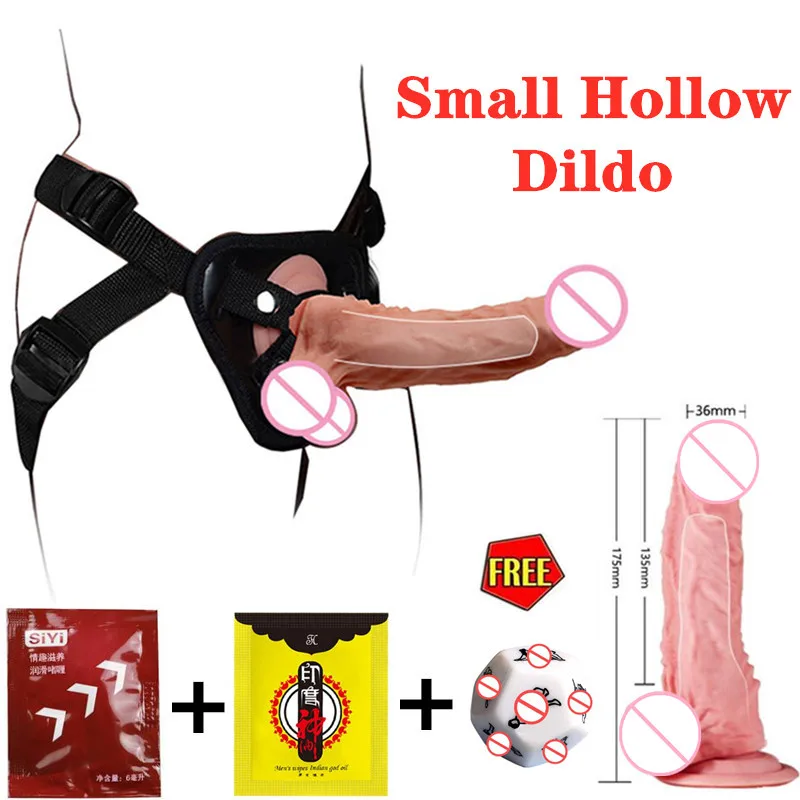 Penis Realistic Dildos Strap On Hollow Dildo Panties Harness For Male Gay Vibrator Adult Sex Toy Woman Lesbian Masturbator