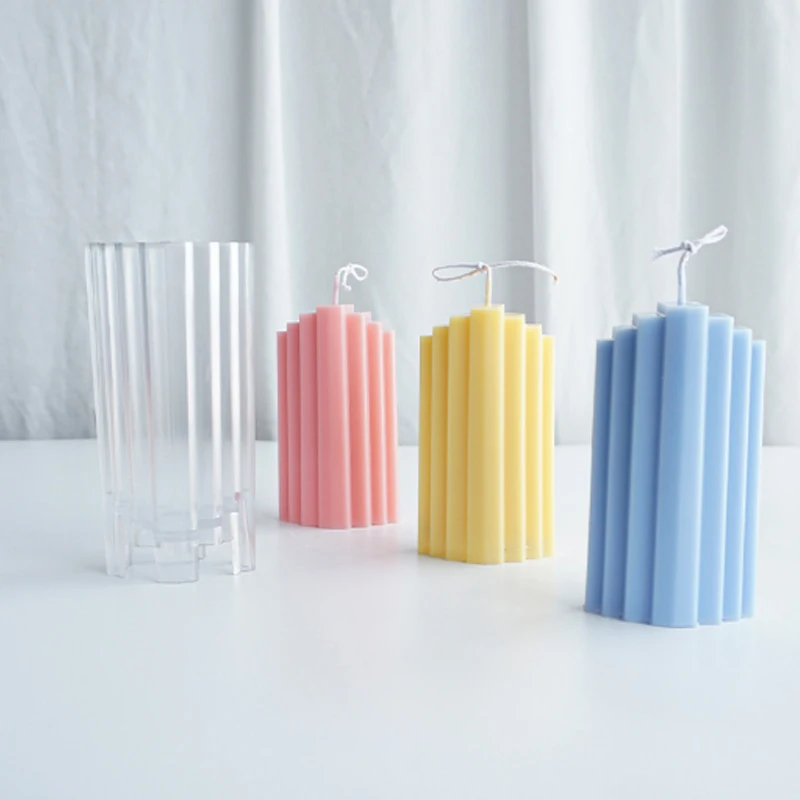 

DIY Candle Mold for trapezoid block scented Candle Making Geometry Shape
