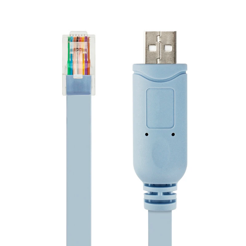 1.8 متر USB إلى RJ45 لـ Cisco USB وحدة التحكم كابل وحدة التحكم خط التصحيح A7H5 لـ Cisco H3C HP Arba 9306 Huawei Router Rollover Console