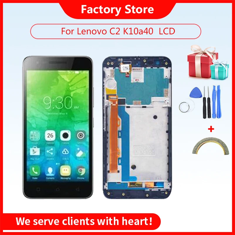 

5.0" Original For Lenovo C2 K10a40 Lenovo Vibe C2 LCD Display+Touch Screen Digitizer Assembly Replacement For Lenovo K10a40