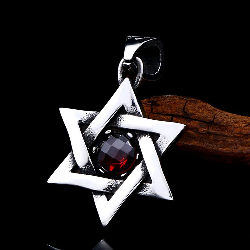 Beier 2022 New Arrvial 316L Stainless Steel Star Of David High Quality Pendant Fashion Chain Unisex Jewelry Wholesale LLBP8-017P