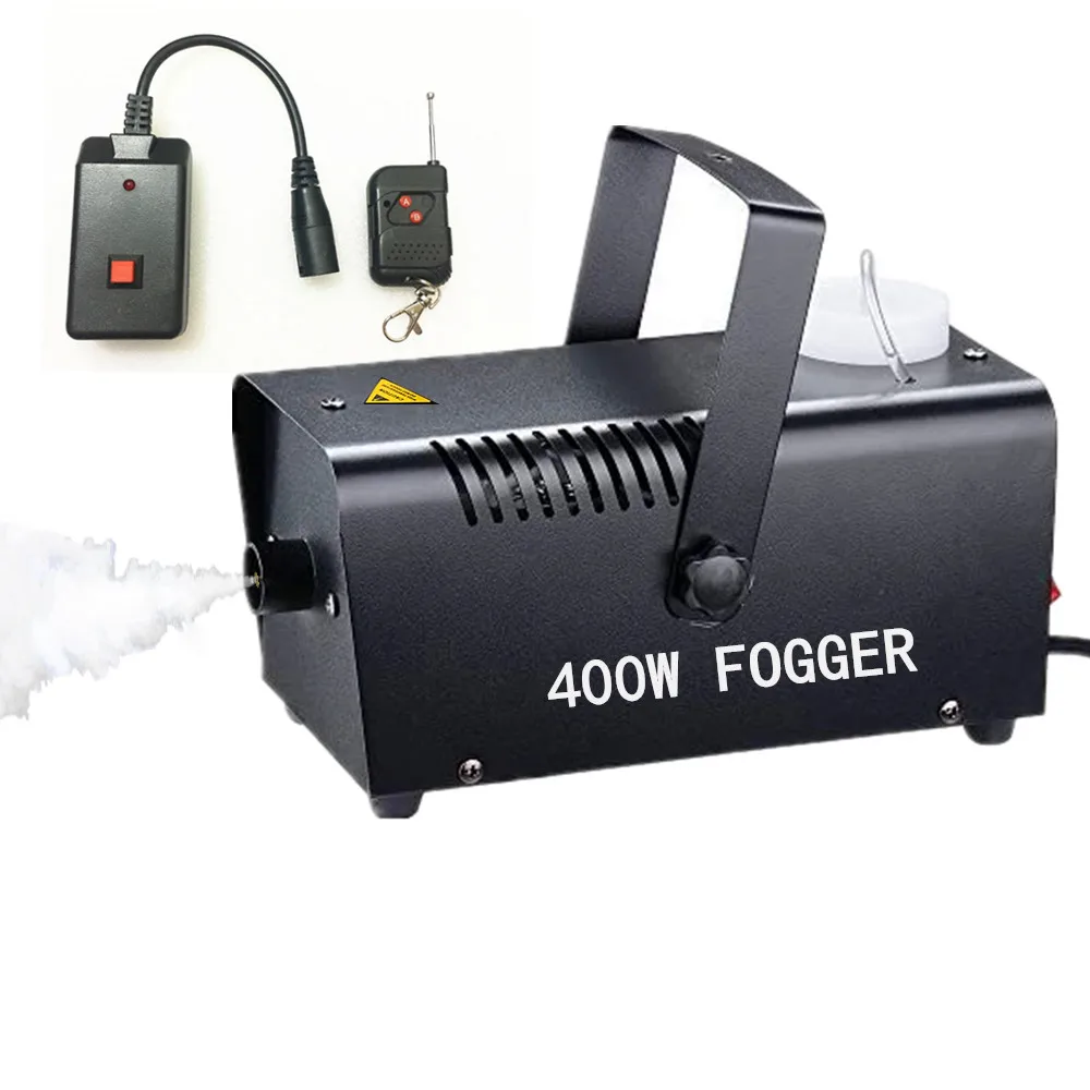 

400W Fog Machine Stage Fogger, Wireless Remote Control Smoke Machine For Disco Party Show Lighing, Mini Mist Fogger Ejector