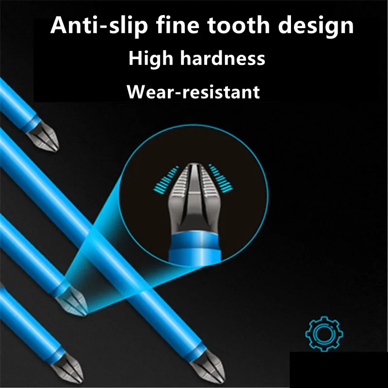 1pc 25-150mm Cross Anti-skid Bit Electric Screwdriver Bit Strong Magnetic Bit Electric Bit Screw Screw Strong Magnetic