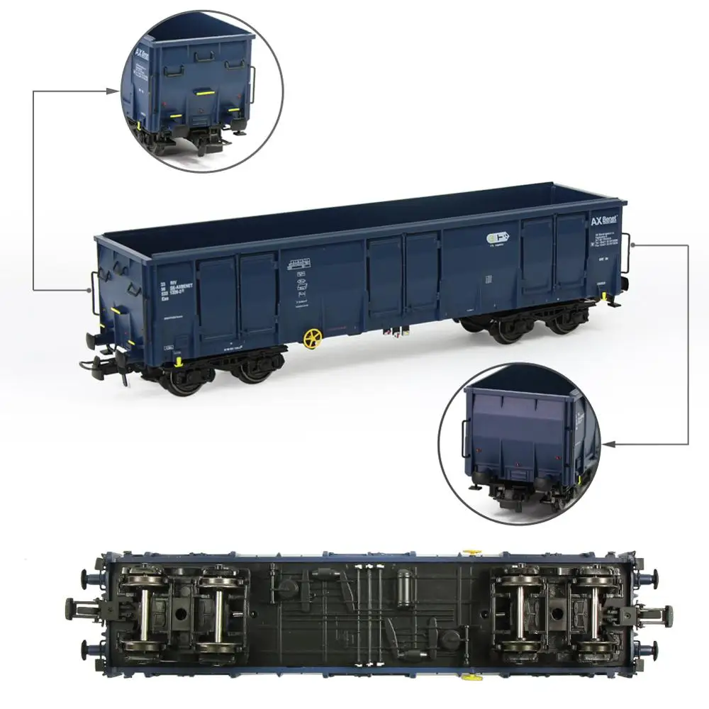 Evemodel 1 Unit HO Scale 1:87 AX Benet Railway Wagon High-side Gondola Car C8742A