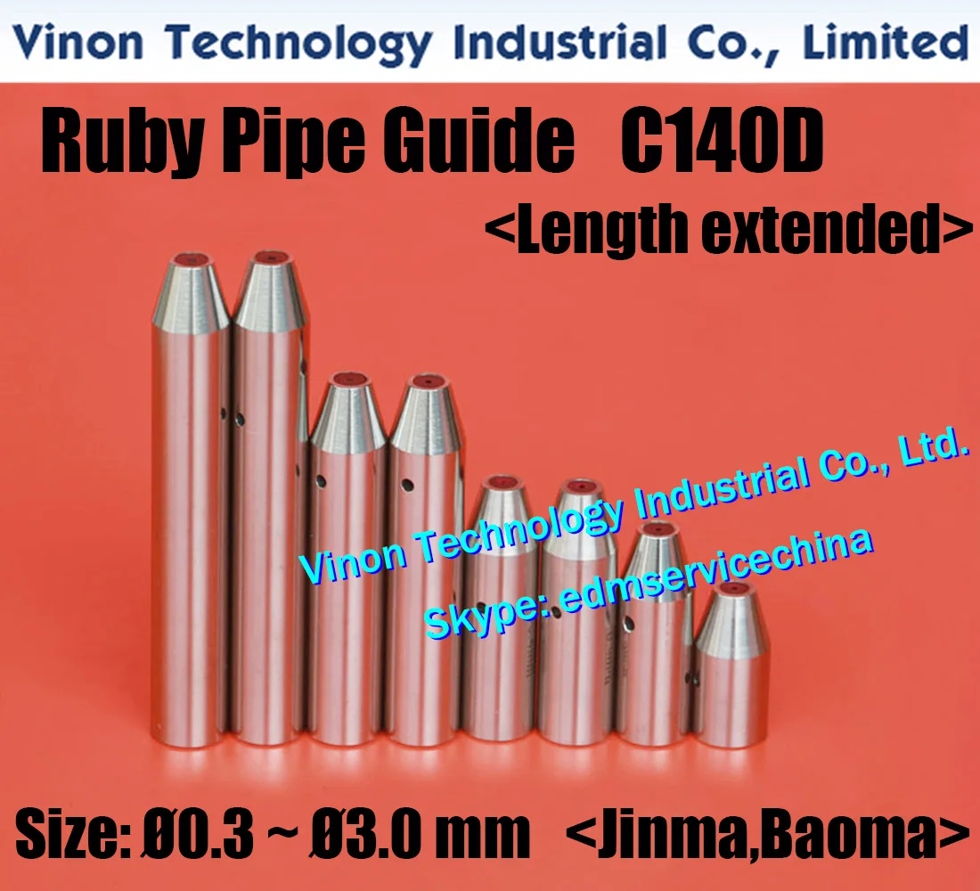 Imagem -02 - Guia de Perfuração do Tubo para Jinma Baoma Máquina de Perfuração do Furo Ruby Pipe Guide C140d Comprimento 0.33.0 mm 42 mm d