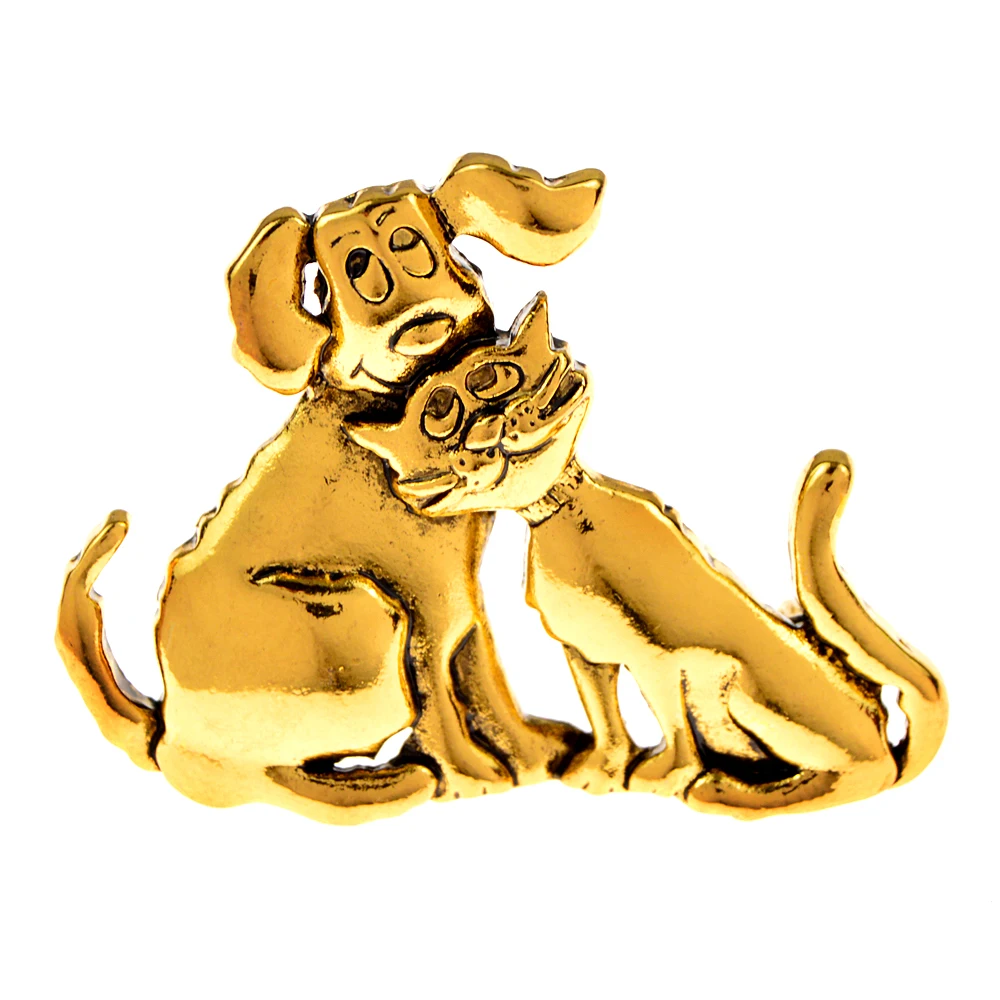 CINDY XIANG Kids Cute Dog And Cat Brooches For Women And Men Funny Animal Pins Brooch Lover's Christmas Jewelry Gifts New Year