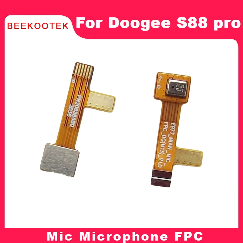BEEKOOTEK nowy oryginał dla Doogee S88 Pro telefon komórkowy moduł mikrofonu FPC wymiana akcesoria do naprawy