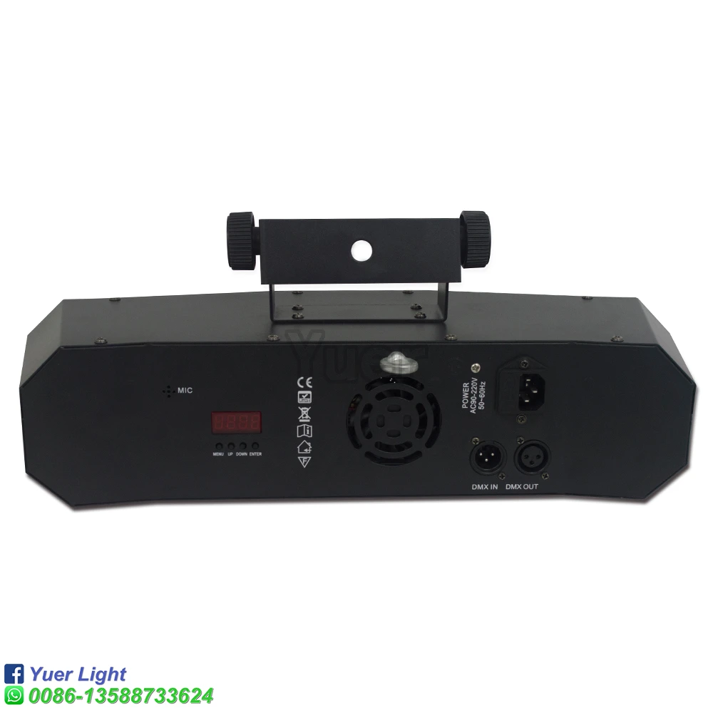 YUER DJ Disco Party RGB Patterns Beam Light Projector LED Magic Ball RGBW Strobe Xmas Holiday Wedding Stage Effect