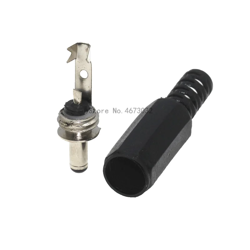 10Pcs DC Power Male Plug Jack Adapter Male 5.5x2.1mm 5.5x2.5mm 3.5x1.0mm 3.5x1.3mm 6.3x3.0mm 3.5x1.1mm