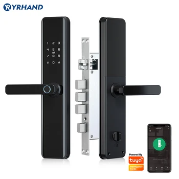 TUYA Waterproof Bluetooth Wifi Fingerprint Smart Lock Electronic Intelligent Biometric Code Digital Door Lock